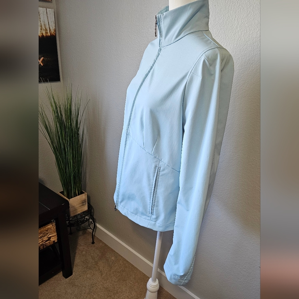 Columbia Light Blue Women's Jacket, fleece lined, excellent condition - Picture 3 of 12